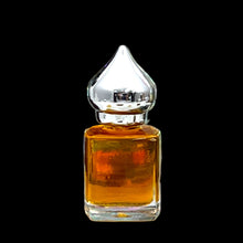 Load image into Gallery viewer, Amber Black Imported comes in an 8 ml clear Gift Bottle with a pointed crown cap.