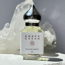 Load image into Gallery viewer, 10 ml Gift Bottle option has a clear glass perfume bottle with a pointed crown cap. Great for Essential Oils too!