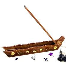 Load image into Gallery viewer, The Parfumerie offers an Incense Burner that has a compartment to hold extra incense sticks.
