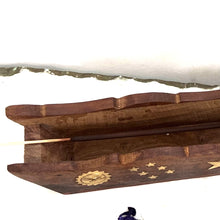 Load image into Gallery viewer, Close up view of the inside of the burner with an incense stick.