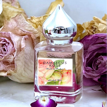 Load image into Gallery viewer, Our Rosa Damacena Possesses hints of berries, citrus, and a soft, powdery. Available in a 15 ml gift bottle upon request.