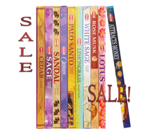 Load image into Gallery viewer, The Parfumerie is offering 11 inch HEM Rectangle box incense sticks in many varieties. Collect them all or gift them!