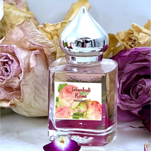 Load image into Gallery viewer, Istanbuli Rose is an intense rose aroma with citrus and aquatic notes. Slightly sweet and warm Rose Perfume.