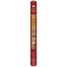 Load image into Gallery viewer, Precious Chandan also known as Indian Sandalwood HEM Incense Sticks in 16 inches. Calming, peaceful and uplifting.