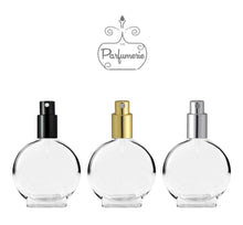 Cargar imagen en el visor de la galería, Perfume Bottles. Atomizer Bottles with Black, Gold and Silver Sprayer Tops with matching over caps. Spray bottles for Perfume Oils, Essential Oils, Fragrance Oils and Room Sprays.