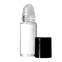 Load image into Gallery viewer, 30 ml clear glass roller bottle. Private Label Brand. Travel Perfume Bottle. Deodorant Roll On. Perfume Roll On.