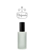 Cargar imagen en el visor de la galería, Perfume Bottle. 2 oz. Perfume Spray bottles. Frosted Glass with Black Atomizer Sprayer Top and Over Cap for Perfume Oils, Essential Oils or Fragrance Oils.
