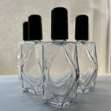 Cargar imagen en el visor de la galería, Glass Perfume Bottles with black caps for Attars, Oud, Oudh and Essential Oils.
