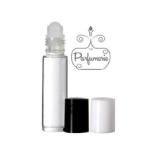 Load image into Gallery viewer, Clear Roll On Bottle with Plastic Roller and Black and White Cap Options