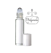 Load image into Gallery viewer, 10 ml Perfume Roller Bottle with Steel Insert and White Cap