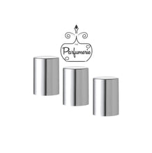 Load image into Gallery viewer, Metallic Shiny Silver Caps for 5 ml and 10 ml Roll On Bottles