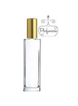 Cargar imagen en el visor de la galería, Tower Tall Style Perfume Bottle. Spray Bottle with Gold Sprayer Top with matching over cap.. Atomizer bottle is great for Essential Oils, Perfume Oils, Fragrance Oils and Room Sprays.