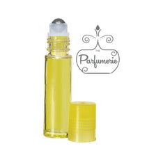 Load image into Gallery viewer, Yellow Roll On bottle with Steel Rollerball insert and Yellow Cap