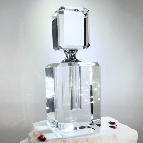 Crystal Perfume Bottle - Rectangular Design