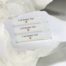 Load image into Gallery viewer, 1 sample of each Riddle Amber Oil. 1 ml Amber Cream, 1 ml Amber Sexy and 1 ml Amber White to test the luxurious scent.