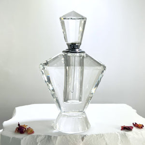 Crystal Perfume Bottle - Tapered Crystal Vintage Style