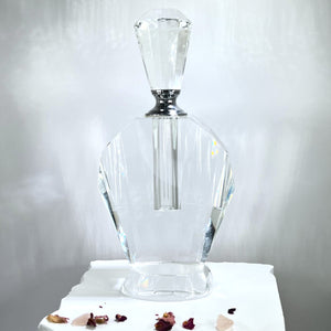 Crystal Perfume Bottle - Deco Shape - Keystone Top