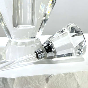 Crystal Perfume Bottle - Tapered Crystal Vintage Style