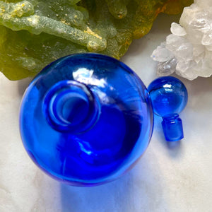 Apothecary Bottle - 4 oz. (~118 ml) - Cobalt Blue - Pear Shape