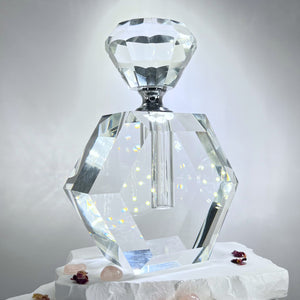 Crystal Perfume Bottle - Hexagonal