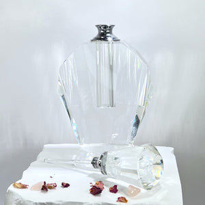 Crystal Perfume Bottle - Deco Shape - Keystone Top