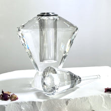 Load image into Gallery viewer, Crystal Perfume Bottle - Tapered Crystal Vintage Style