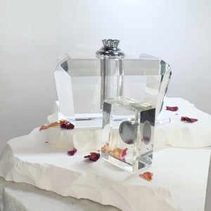 Crystal Perfume Bottle - Art Deco Style