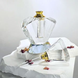 Crystal Perfume Bottle - Aurora Borealis - Large