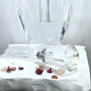 Crystal Perfume Bottle - Deco Shape - Keystone Top