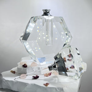 Crystal Perfume Bottle - Hexagonal