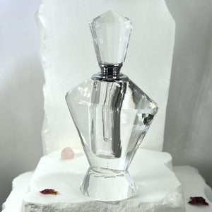 Crystal Perfume Bottle - Tapered Crystal Vintage Style