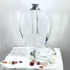 Crystal Perfume Bottle - Deco Shape - Keystone Top