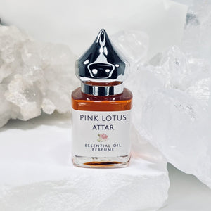Our Pink Lotus Attar is perfect for Aromatherapy, all natural, vegan, plant based oil.