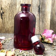 Load image into Gallery viewer, These Glass Fragrancia Perfume Apothecary Bottles come in Red Glass.