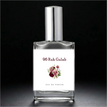 Load image into Gallery viewer, 96 Ruh Gulab Eau de Parfum Perfume bottle with a silver shiny cap.