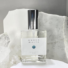 Cargar imagen en el visor de la galería, Amber White 2 oz Eau de Parfum. This 60 ml luxury perfume bottle is blended with organic cane alcohol.