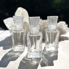 Load image into Gallery viewer, The Squared Edge Glass Perfume Bottles can be used for Attars, Perfume Oils, Essential Oils and Carrier Oils or blends you create!