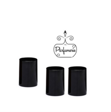 Load image into Gallery viewer, Black Caps for Roll On Bottles. Essential Oils Roll On Bottle Caps.