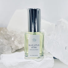 Load image into Gallery viewer, Blue Lotus Attar is a completely all natural perfume made with botanical products and pure certified cane alcohol. 