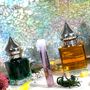 Purchase a sample of one of our exotic Oud Perfume bottles or fill it with an African Musk or Amber White or another exotic aroma.