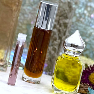 Musk Perfume Oil at The Parfumerie comes in many different bottle options. Roll on and dab.