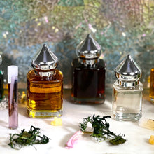 Load image into Gallery viewer, GOLDEN SAND OUD offered by The Parfumerie comes in a 1 ml sample vial, 8 ml and 15 ml Gift Bottle with pointed shiny cap.
