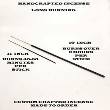 Load image into Gallery viewer, 2 sizes available 11 Inch and 19 Inch natural joss incense sticks