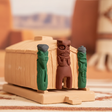 Load image into Gallery viewer, Ceremonial House Piñon resin burner with a southwestern flare for meditation and serenity. Spiritual home decor.