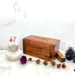The Parfumerie offers an Incense Cone Burner that has a compartment to hold matches.