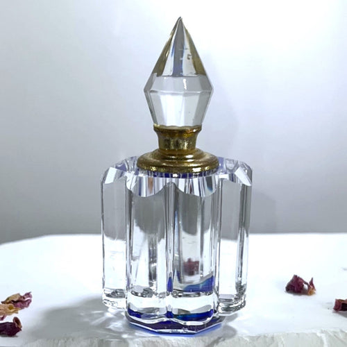 Crystal Perfume Bottle - Blue Bottom