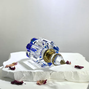 Crystal Perfume Bottle - Blue Bottom