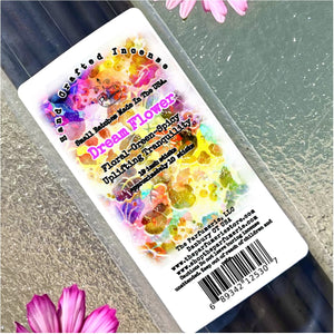 19 inch Dream Flower Incense sticks. A floral aroma with Green notes and spicy notes.  An uplifting scent.