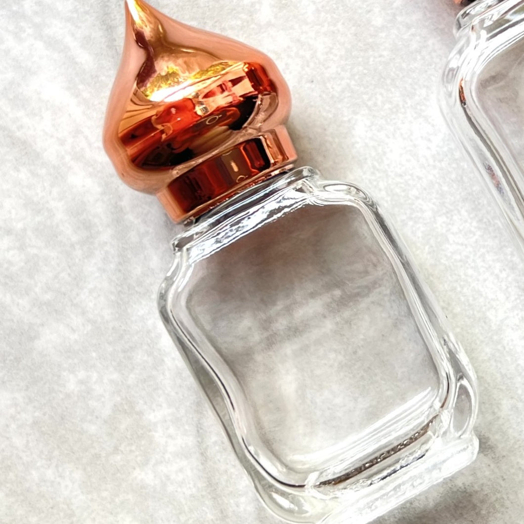 10 ml Gift Bottle with Copper Minaret Cap. The perfect Unisex Gift filled with our Essential Oil Perfume.