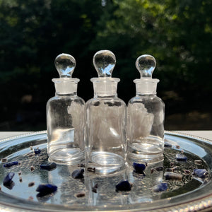 The Apothecary Glass Perfume Bottles can be used for Attars, Perfume Oils, Essential Oils and Carrier Oils or blends you create!